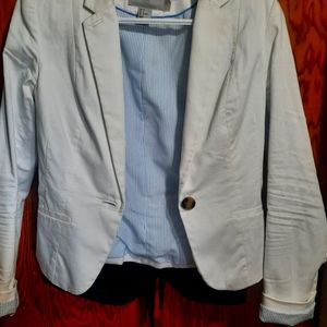 H&M white blazer